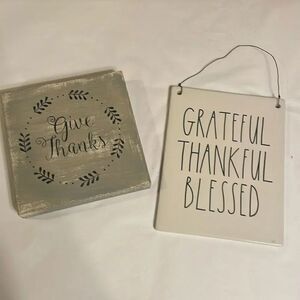 Two Thankful Home Accents